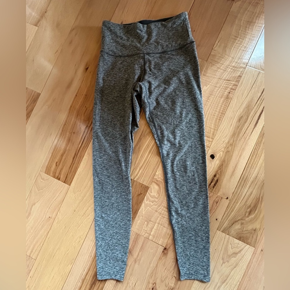 New Balance Size Small Heathered Gray High-Waist Performance Leggings